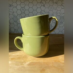 Roscher Olive Green Ceramic Mugs